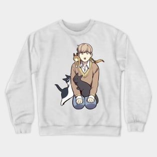 Jiwo Seo And Cats Crewneck Sweatshirt